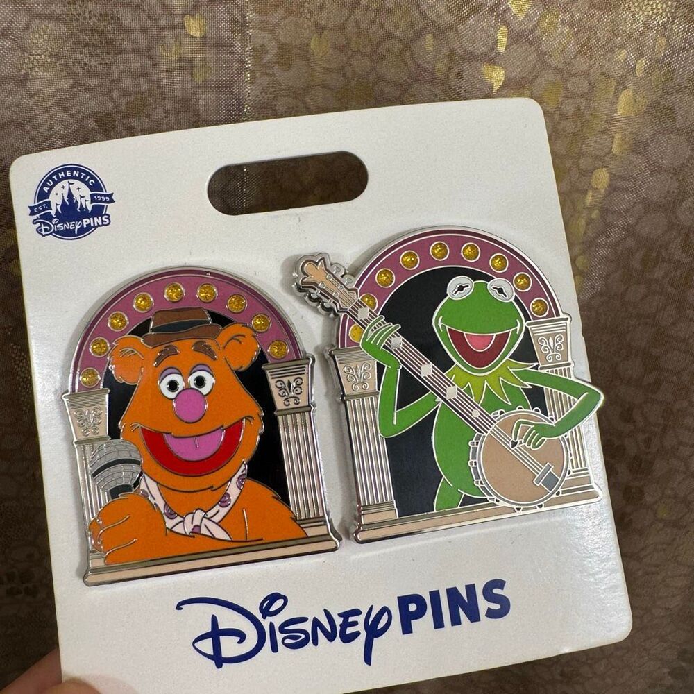 2023 Disney Parks The Muppets Kermit & Fozzie Bear 2 Pin Set NEW